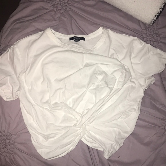 White Crop Top - Picture 1 of 3